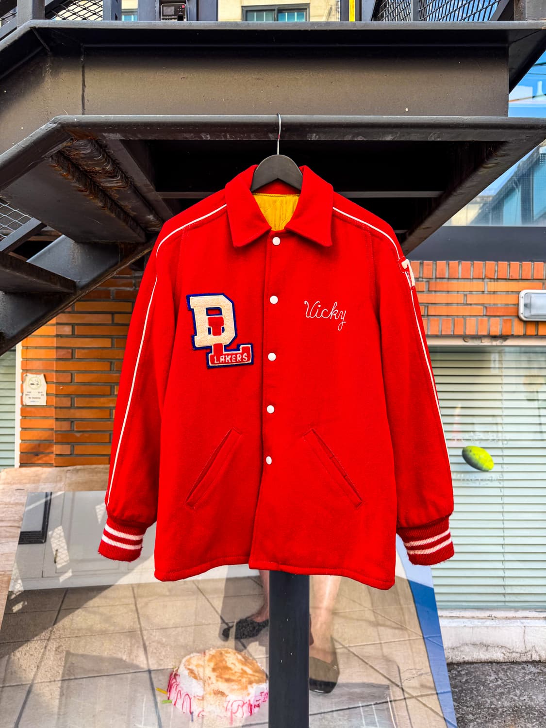 80s USA Wool Varsity Jacket 상품이미지1
