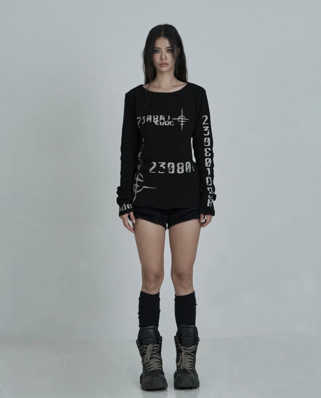 오도어 프린팅 롱슬리브 티셔츠 상품이미지1