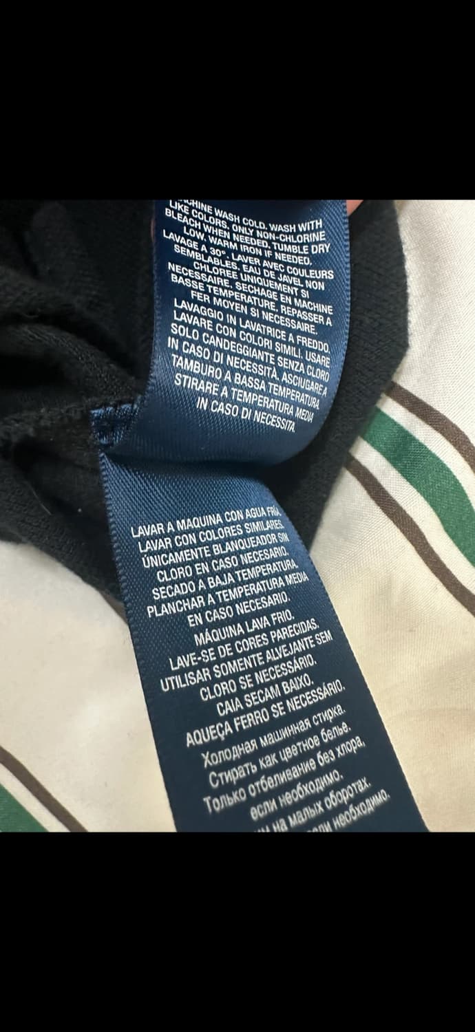 폴로 랄프로렌 블랙 빅포니 카라 반팔 상품이미지5