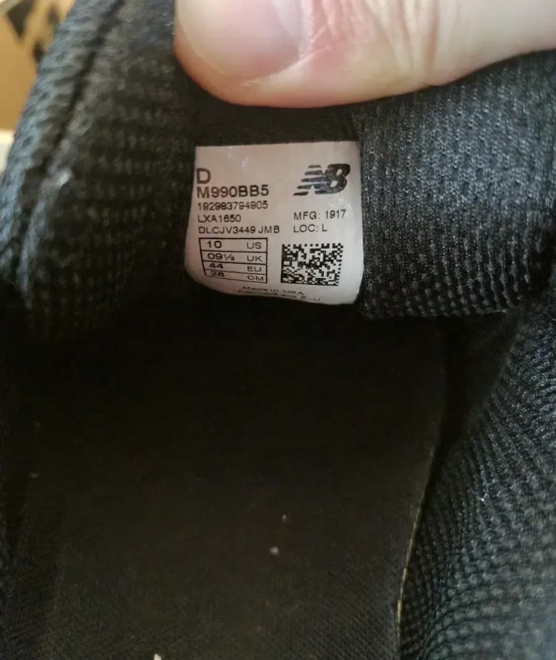 뉴발란스 990 v5 트리플블랙  275 상품이미지8