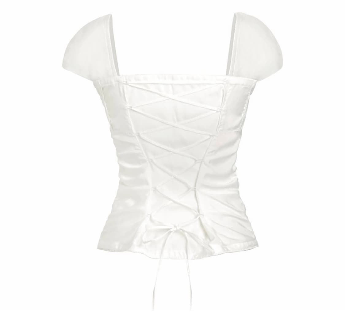 Forusring YOUR SHIRRING BLOUSE [WHITE] 상품이미지3