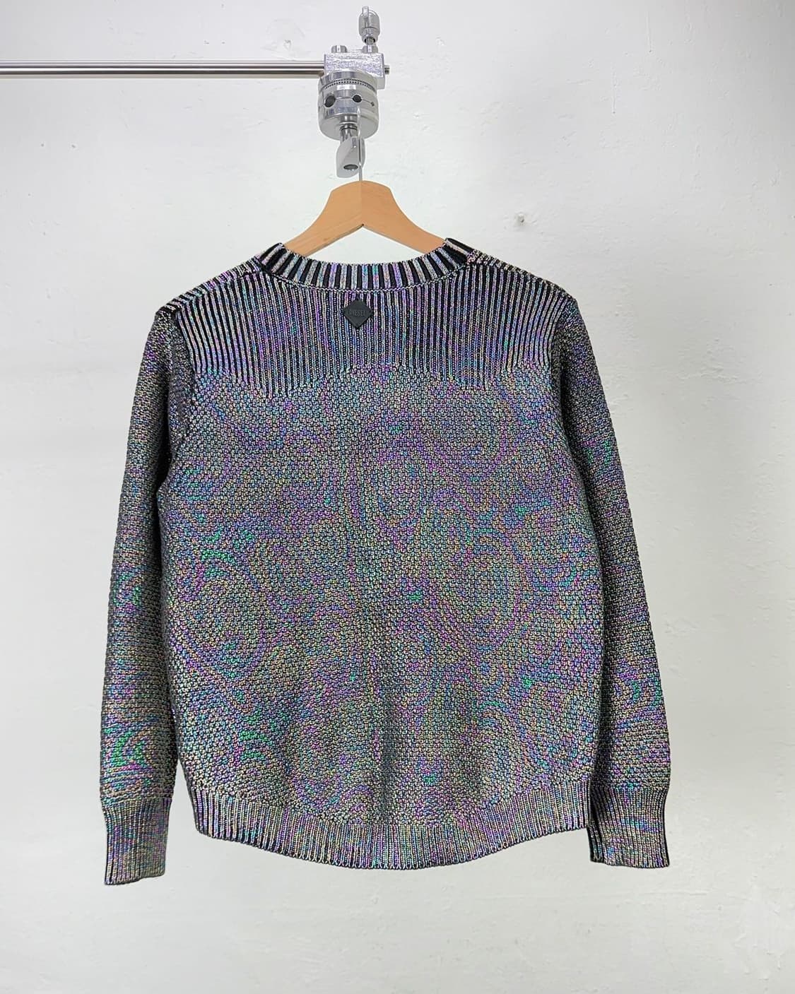 디젤 홀로그래미 벨베틴 라운드 니트 스웨터 상품이미지6