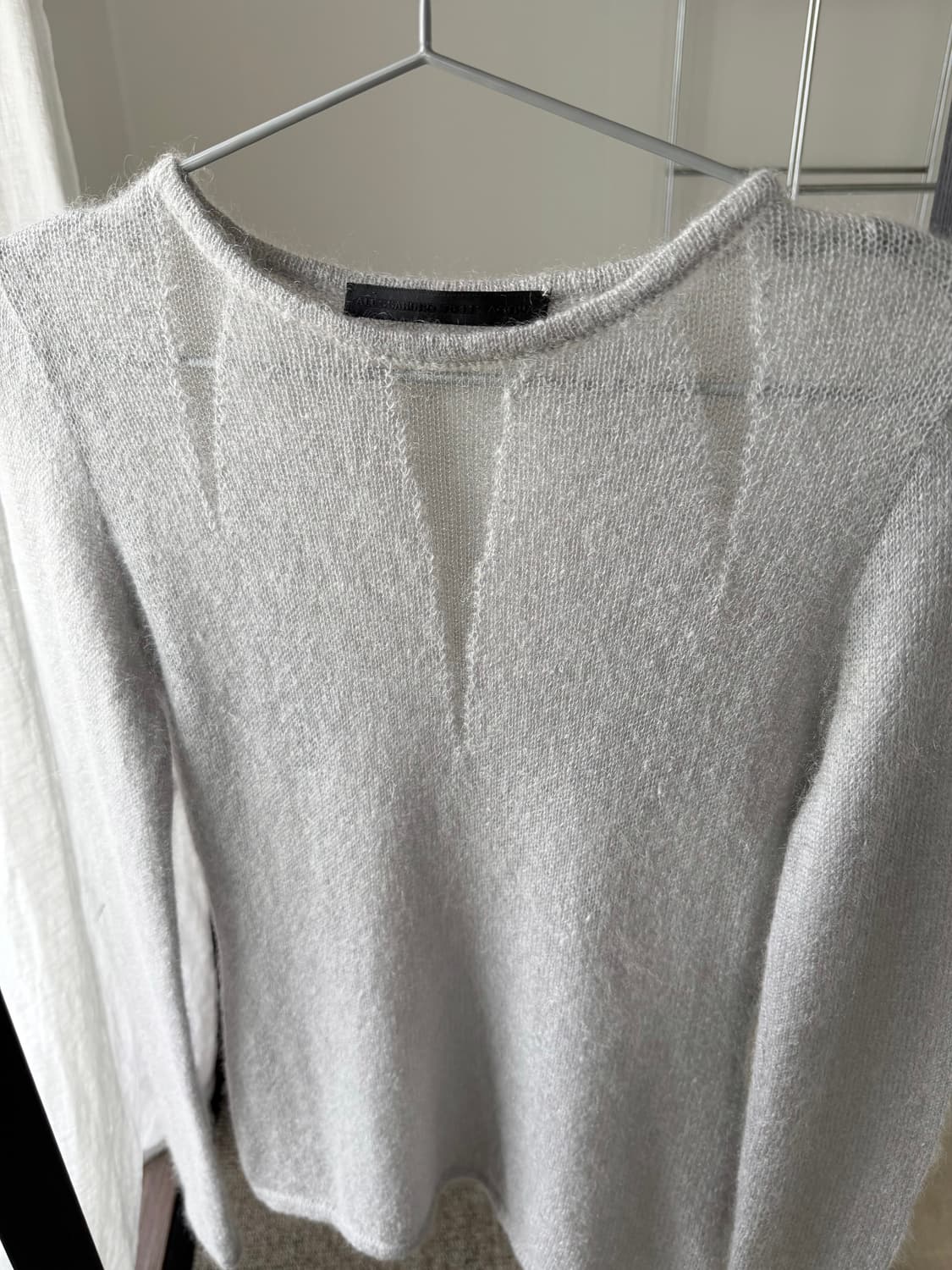 italian light grey mohair knit 상품이미지2