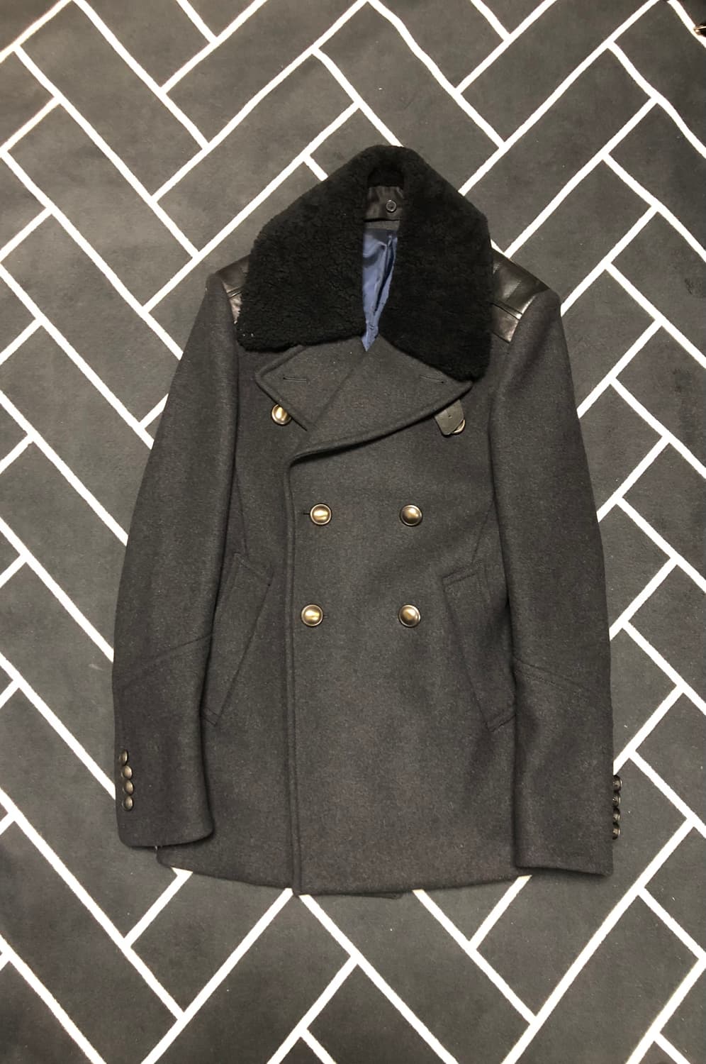 (새제품횡재가)티아이포맨 리얼양털 시어링 무스탕코트/몽클레어톰포드우영미 상품이미지4