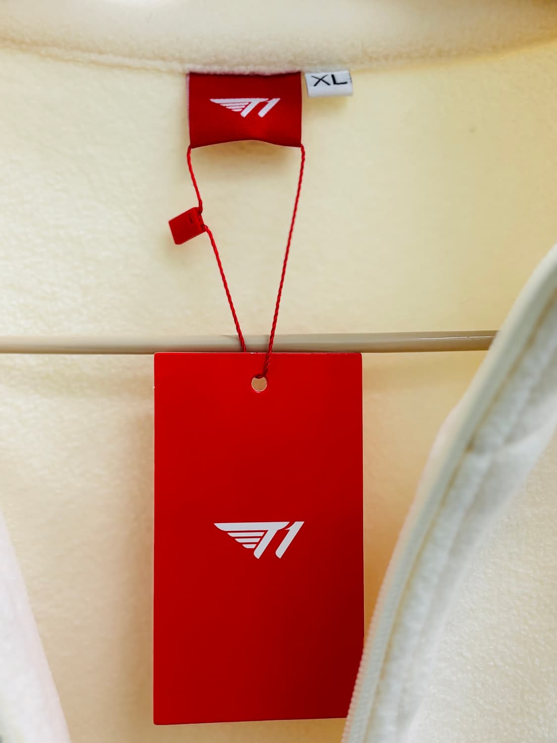 T1 2023 월드 챔피언스 (T1 공식) 플리스 자켓 화이트 상품이미지4