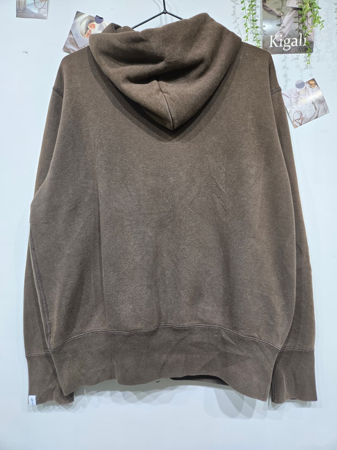 루프 휠러 브라운 후드 집업 오버핏 Free 상품이미지4