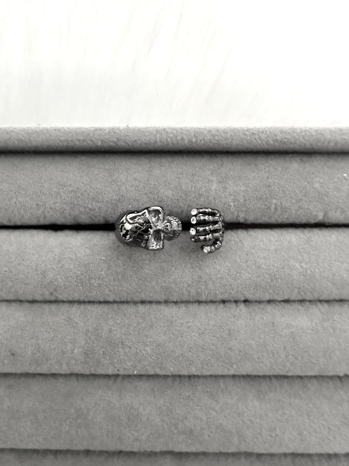 오리엔탈 고스펑크 해골 반지 상품이미지1