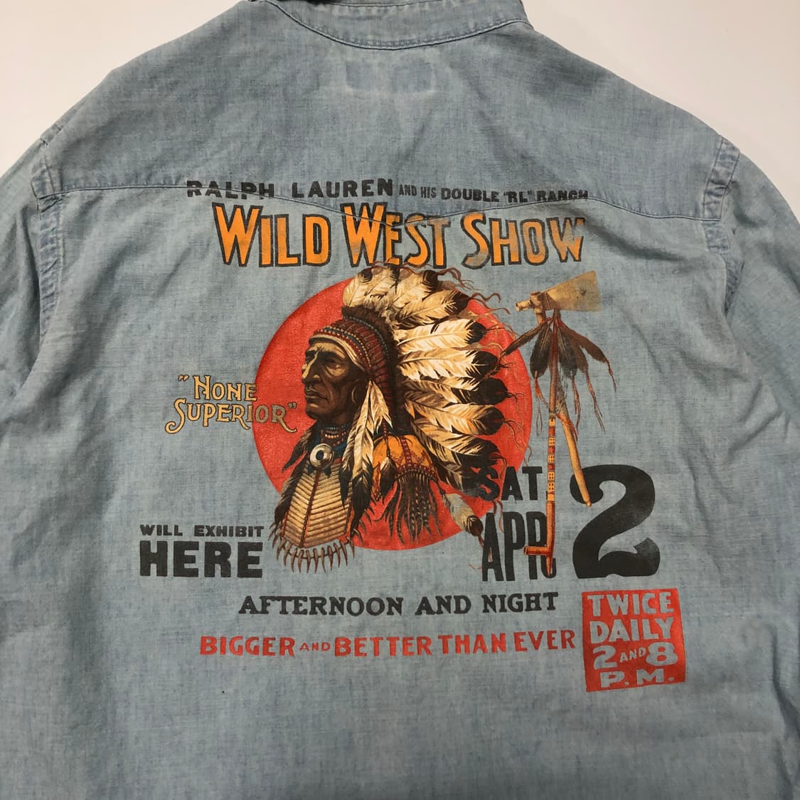 폴로랄프로렌 인디언 헤드 펄 스냅 샴브레이 셔츠  상품이미지5