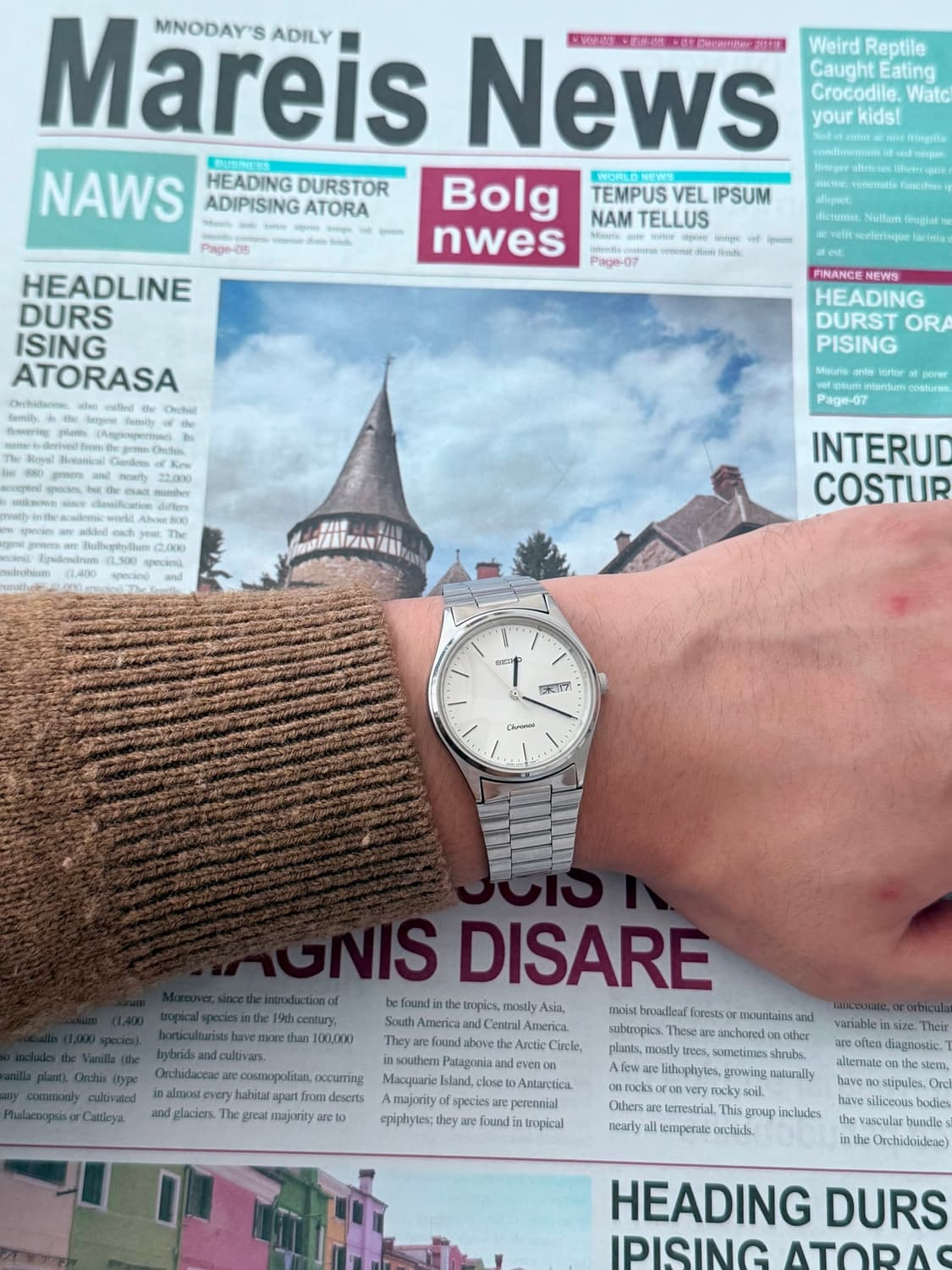 Seiko 세이코 쿼츠 Chronos Day-Date 1987 상품이미지8