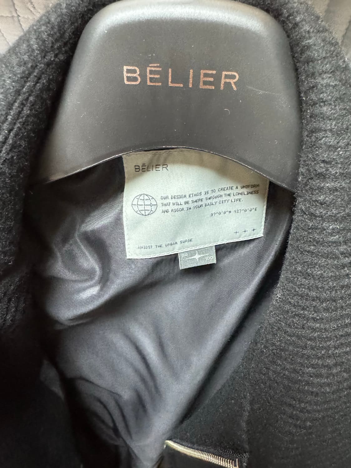 벨리에 다이애그널 울 블루종 4사이즈 상품이미지3