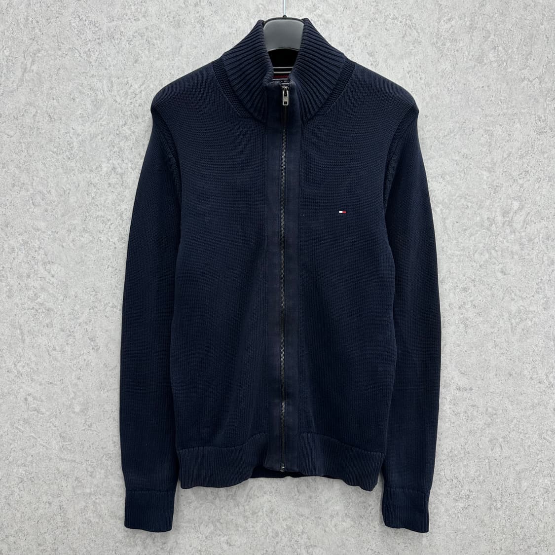 100 타미힐피거 남자 프리미엄코튼 니트 집업 상품이미지1