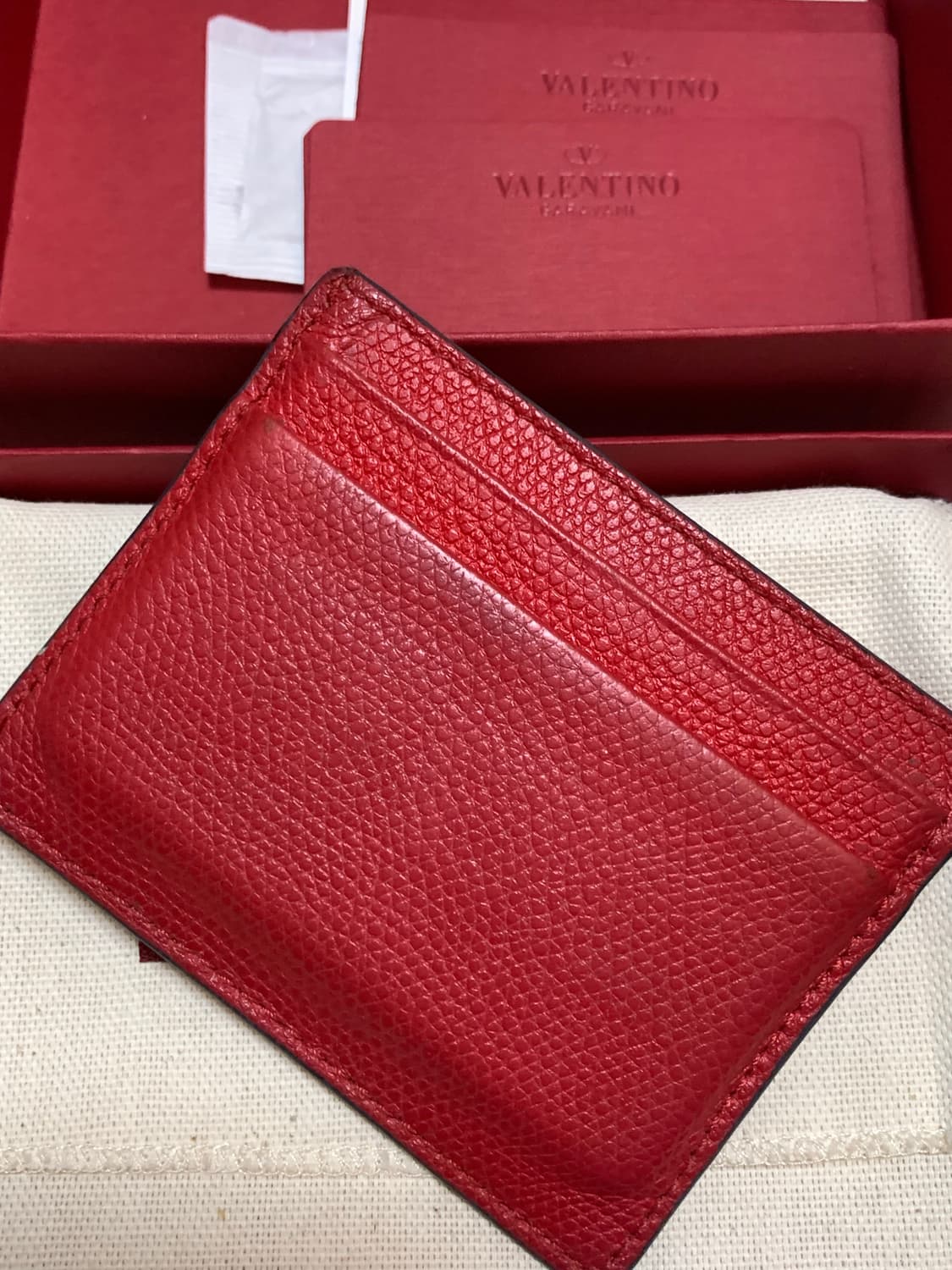 발렌티노 레드 카드지갑  상품이미지4