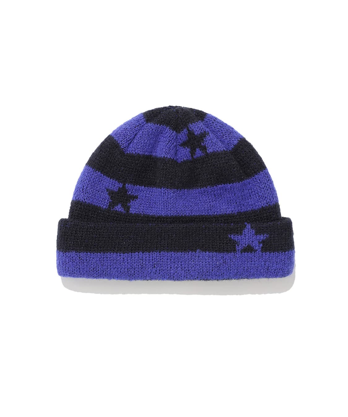 ISTKUNST stripe cuff beanie (purple) 상품이미지1