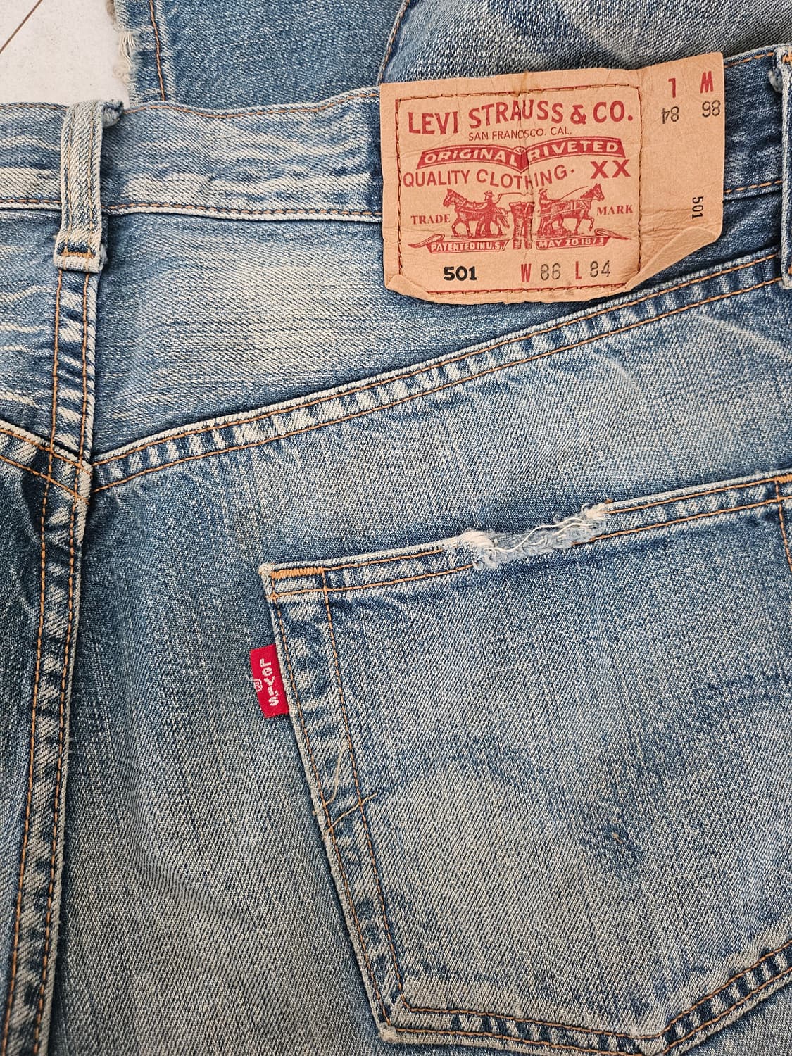 리바이스 501 데님 (made in Korea)
 상품이미지7