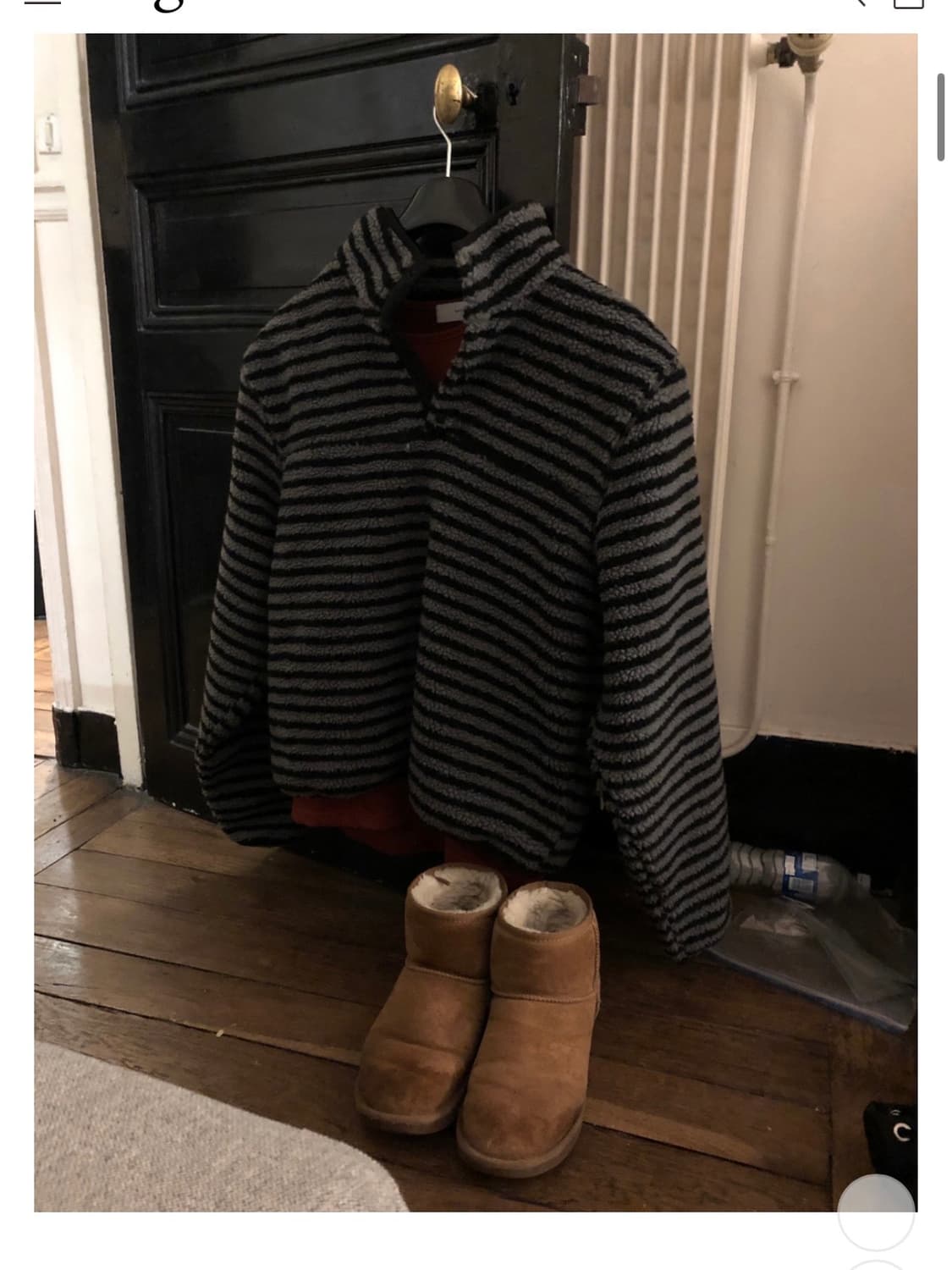 스트라이프 후리스 (새상품) 상품이미지1