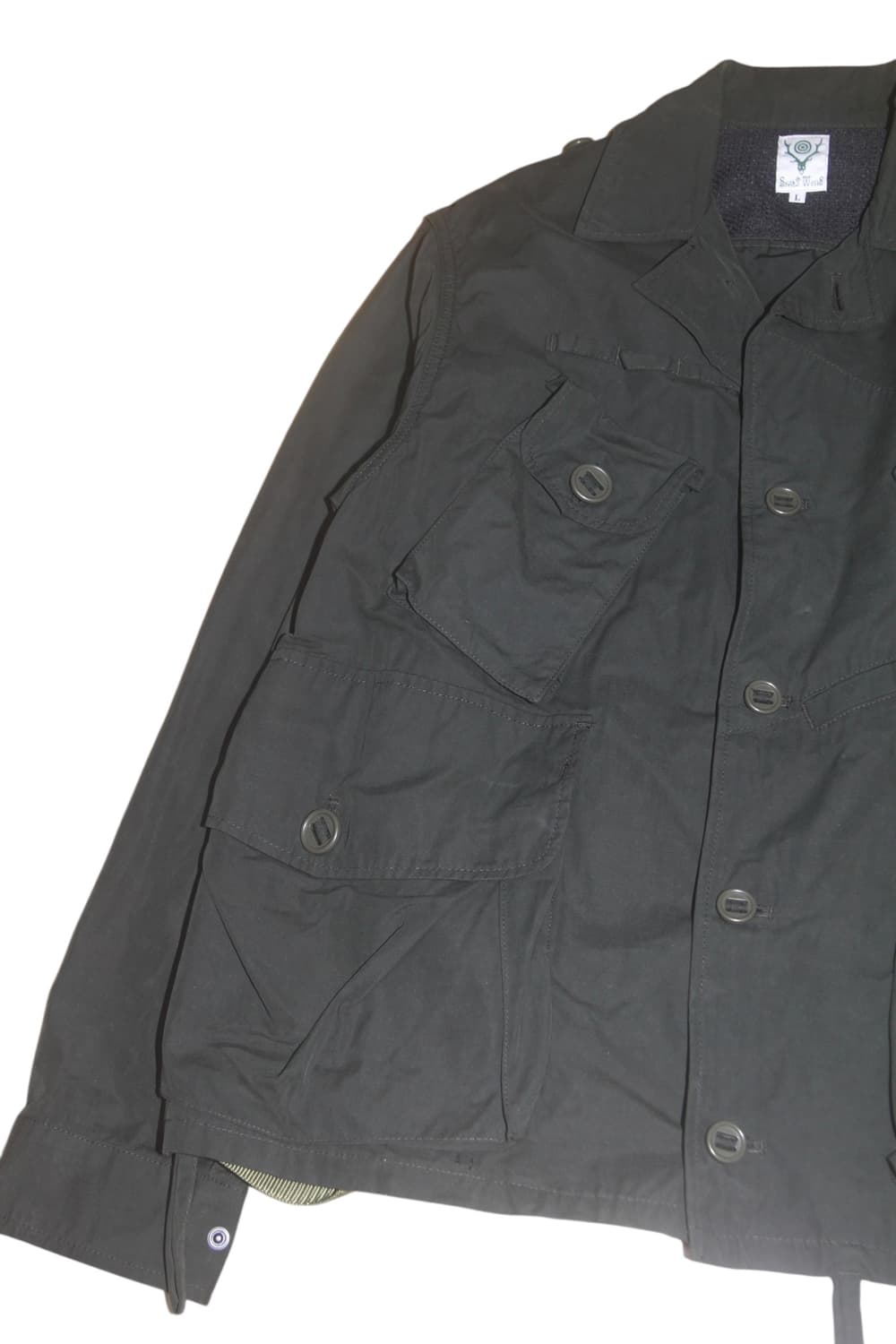 남이서팔 텐카라 왁스드 자켓 카키 L 상품이미지4