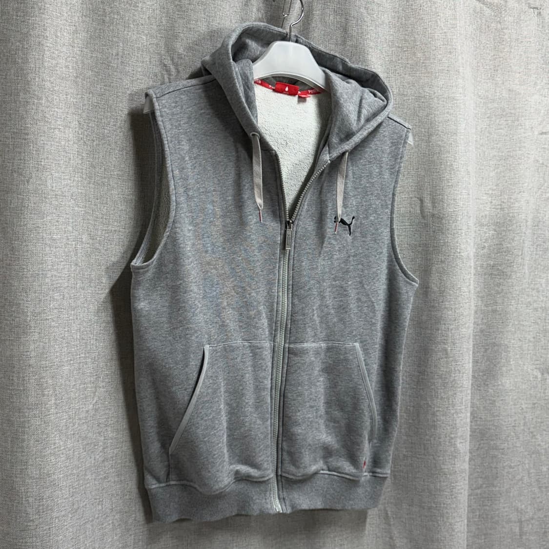 [M] 푸마(PUMA) 코튼 조끼 후드집업 베스트 상품이미지3