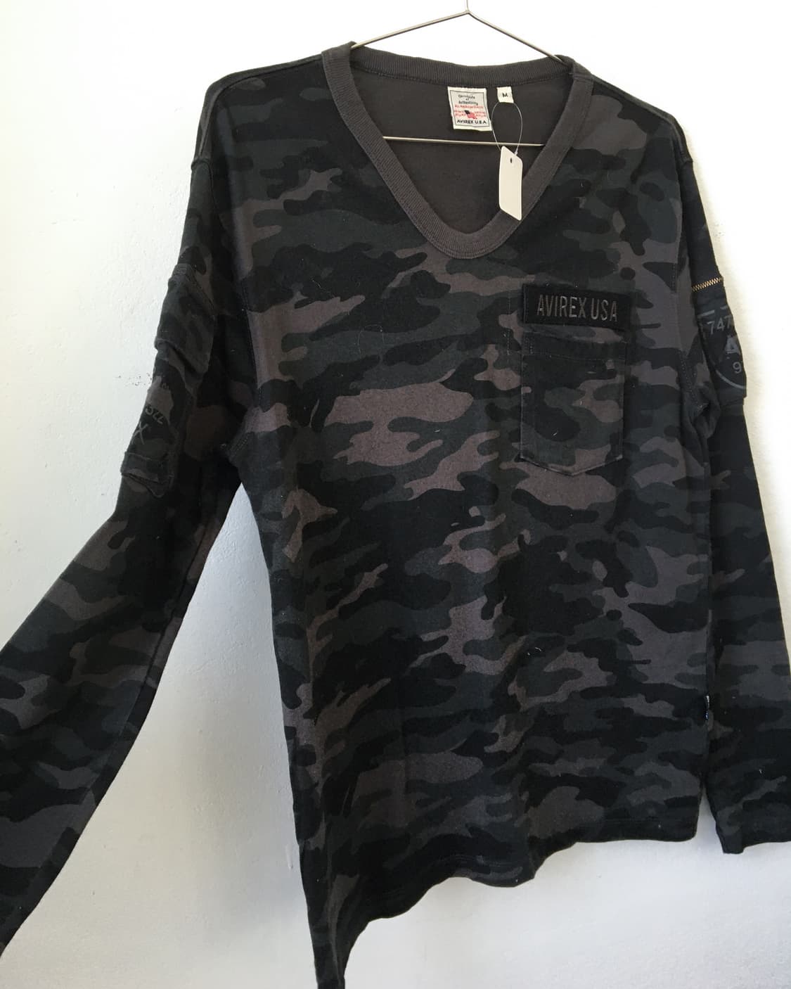 Avirex came pattern sleeve 상품이미지2