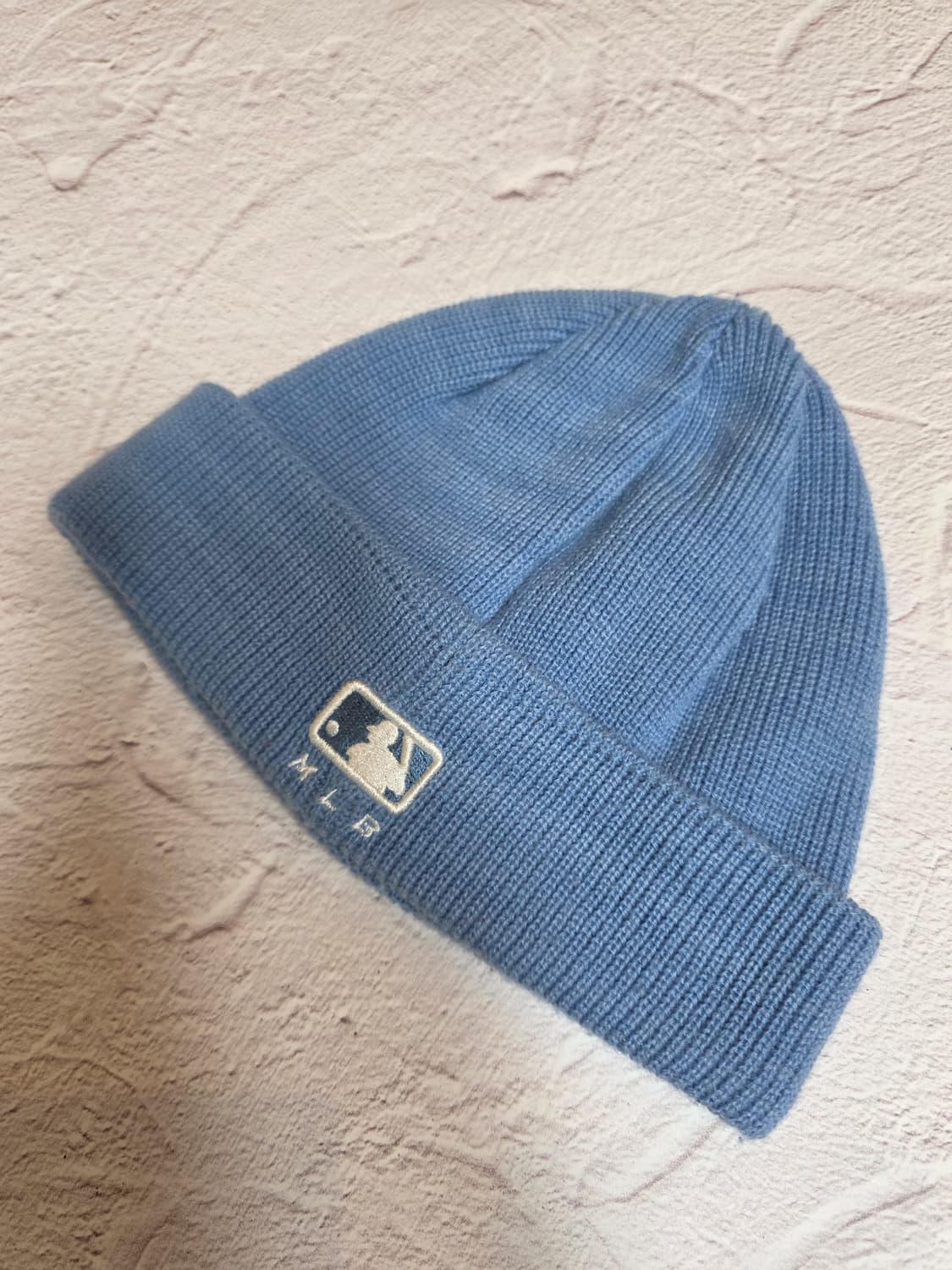 LA 다저스 베이직 니트 숏 비니 하늘색 상품이미지3