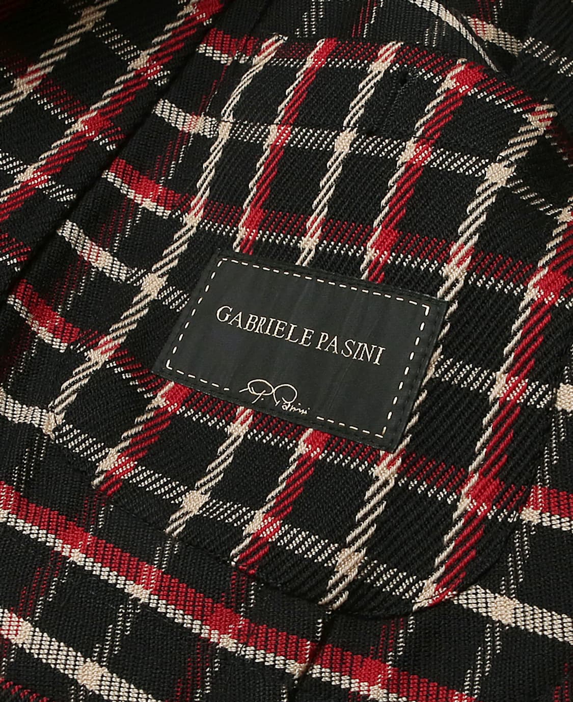 가브리엘 파시니 [Gabriele Pasini] 빈티지 블랙 체크 자켓 상품이미지6