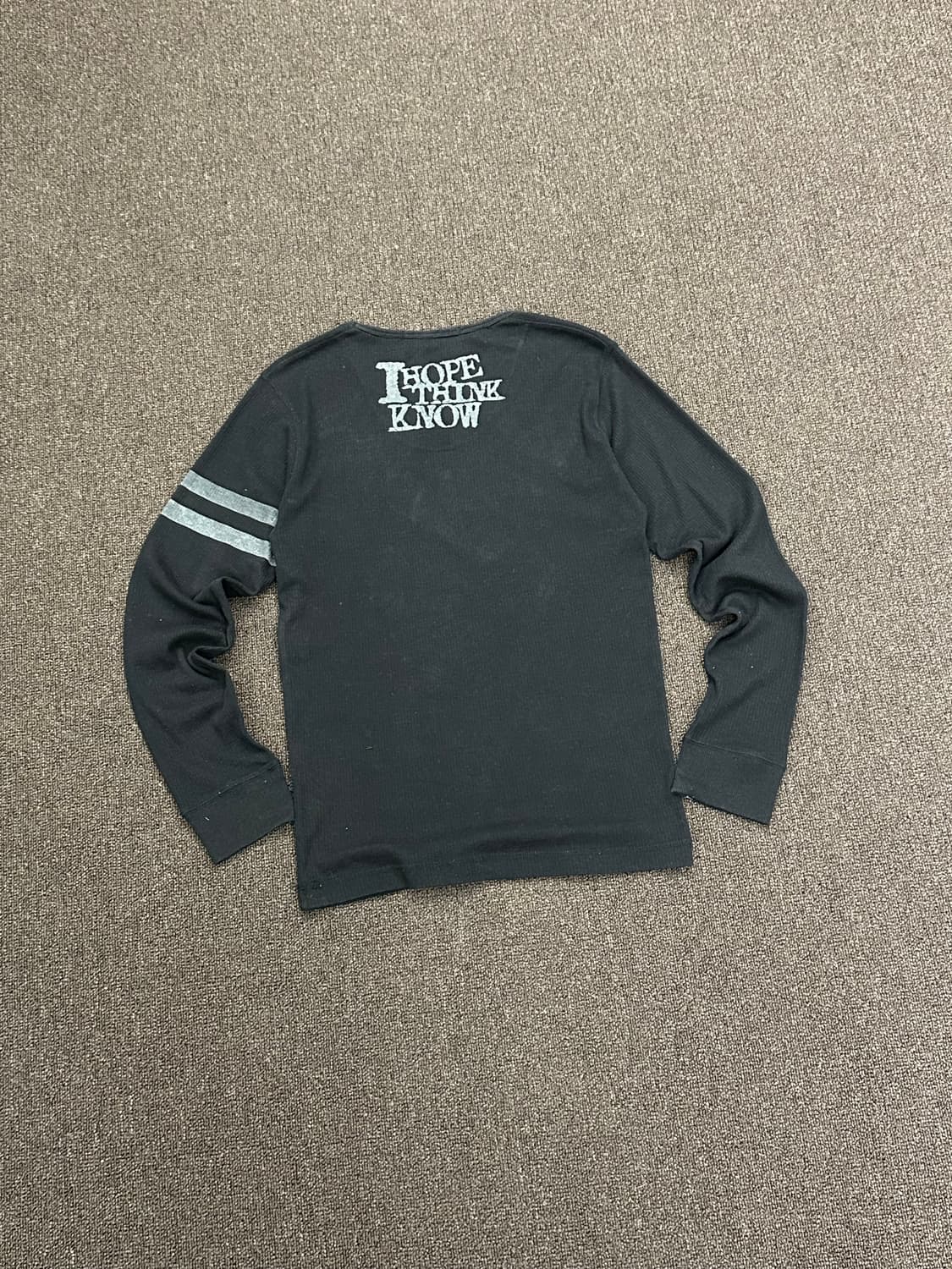 L)Mossimo vintage 레터링 워싱 디테일 골지 롱슬리브 상품이미지7