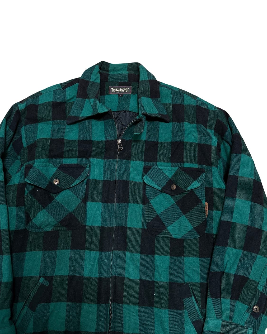 팀버랜드 플란넬 체크 누빔 자켓 상품이미지2