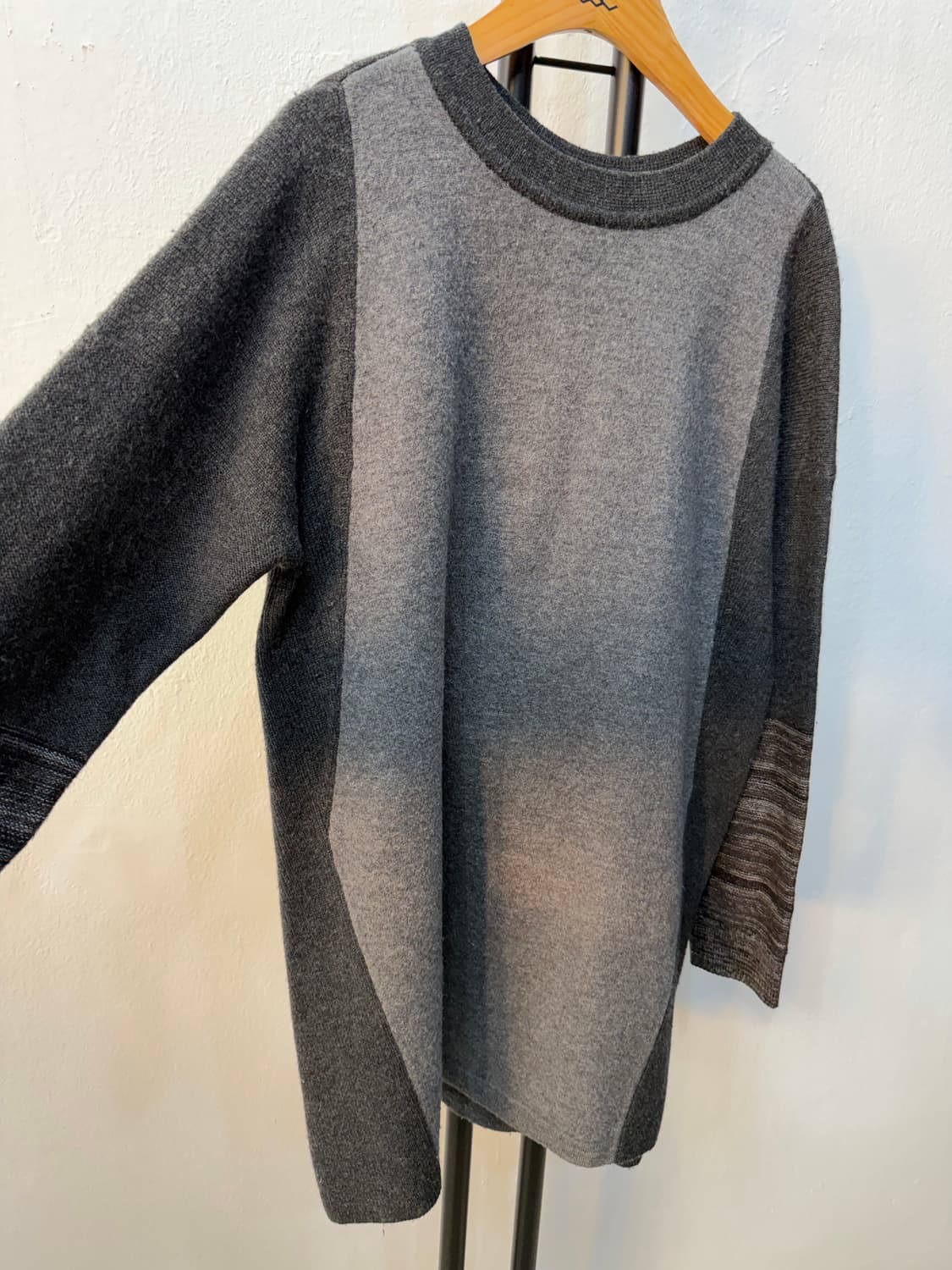 정품) 구호 여성 그레이 배색 니트 F 상품이미지2