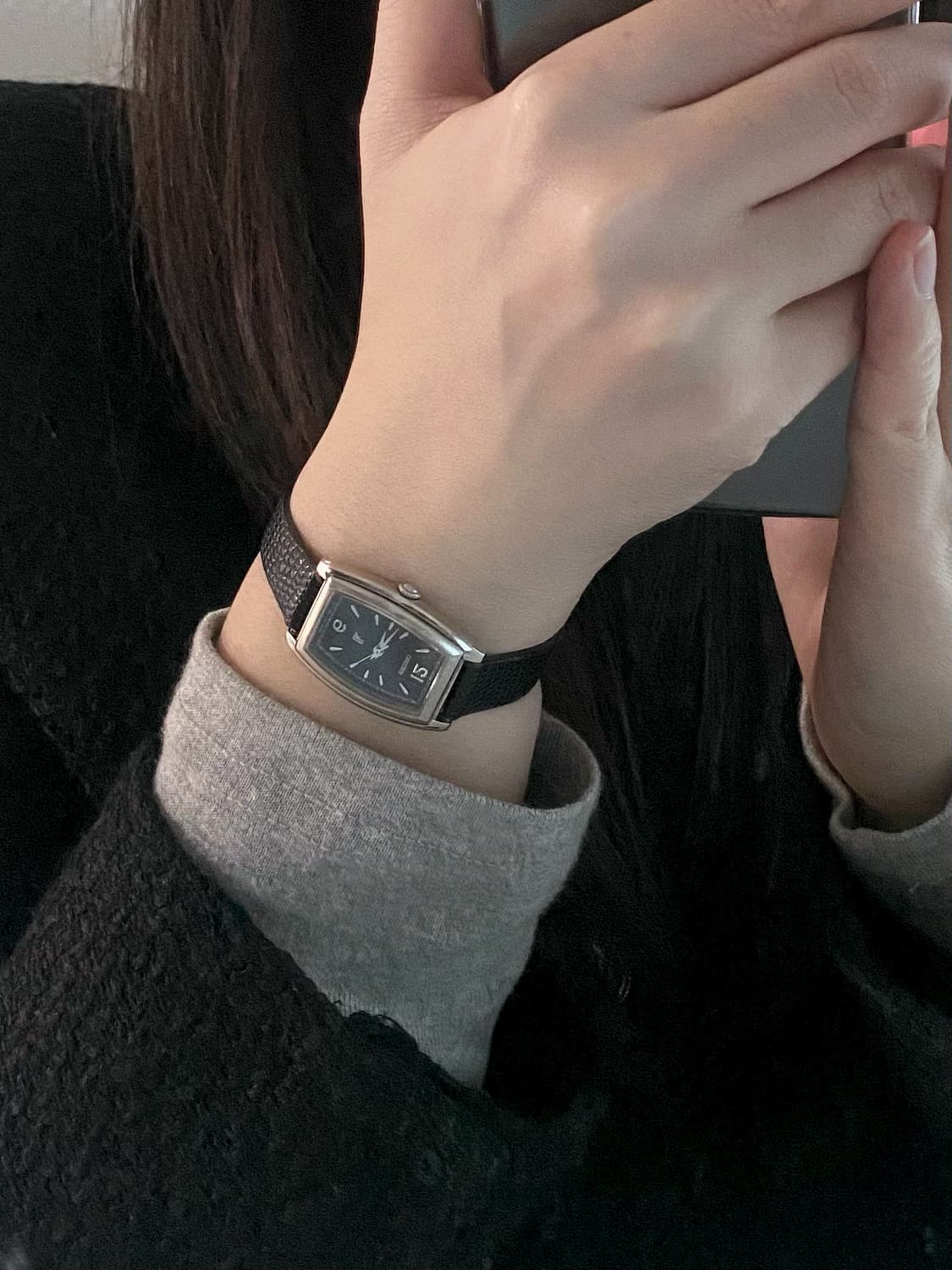 Seiko 세이코 lk 루키아 스퀘어 쿼츠 블랙 레이디스 상품이미지8