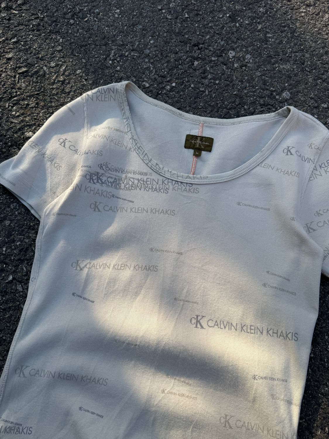 켈빈클라인 레터링 반팔 탑  상품이미지2