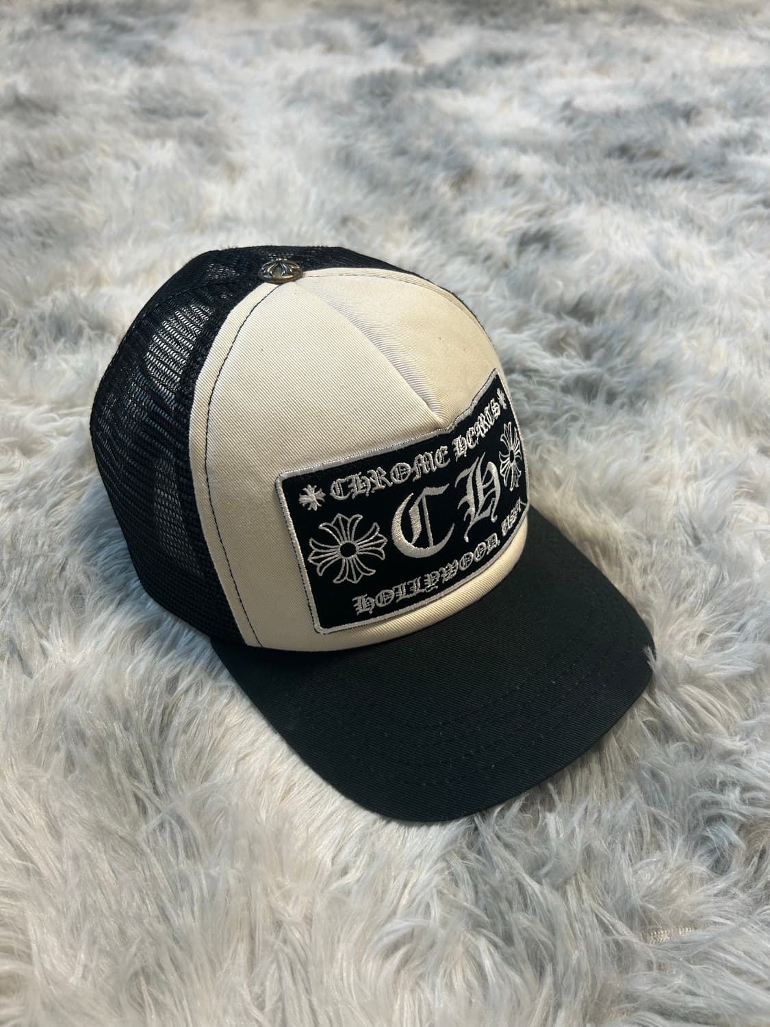 크롬하츠 트러커캡 화이트 블랙 상품이미지1