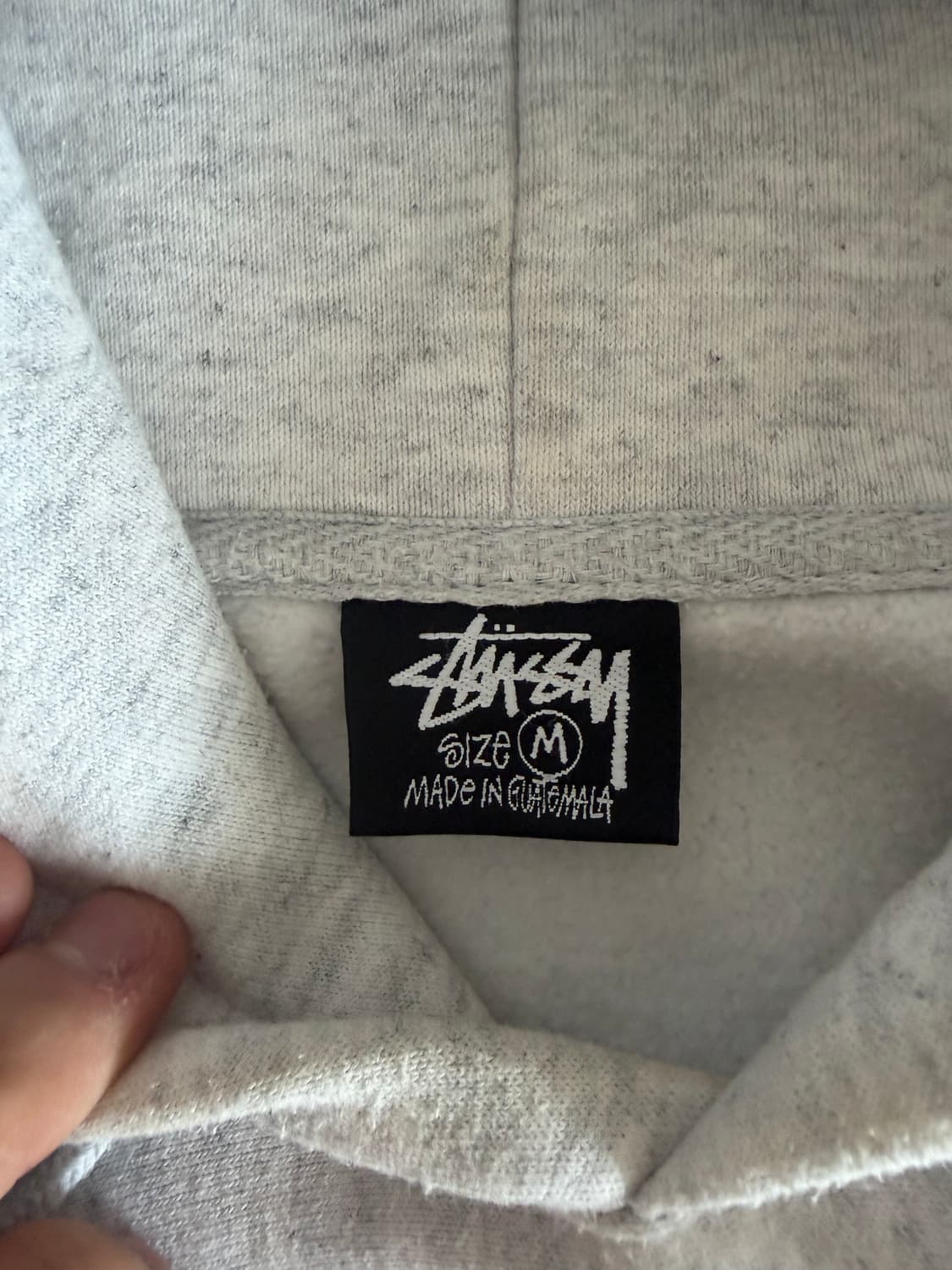 스투시 애쉬그레이 후드티 M 상품이미지4