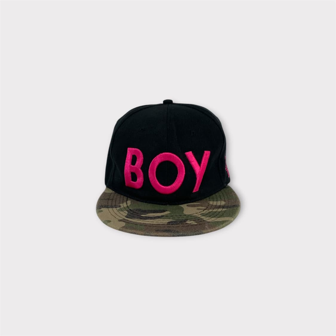 리얼 파이어 BOY 핑크 로고 카모 챙 스냅백(1862) 상품이미지1