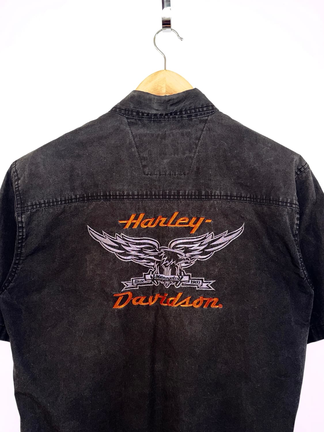 HARLEY DAVIDSON 빈티지 반팔 셔츠 / Black 상품이미지3