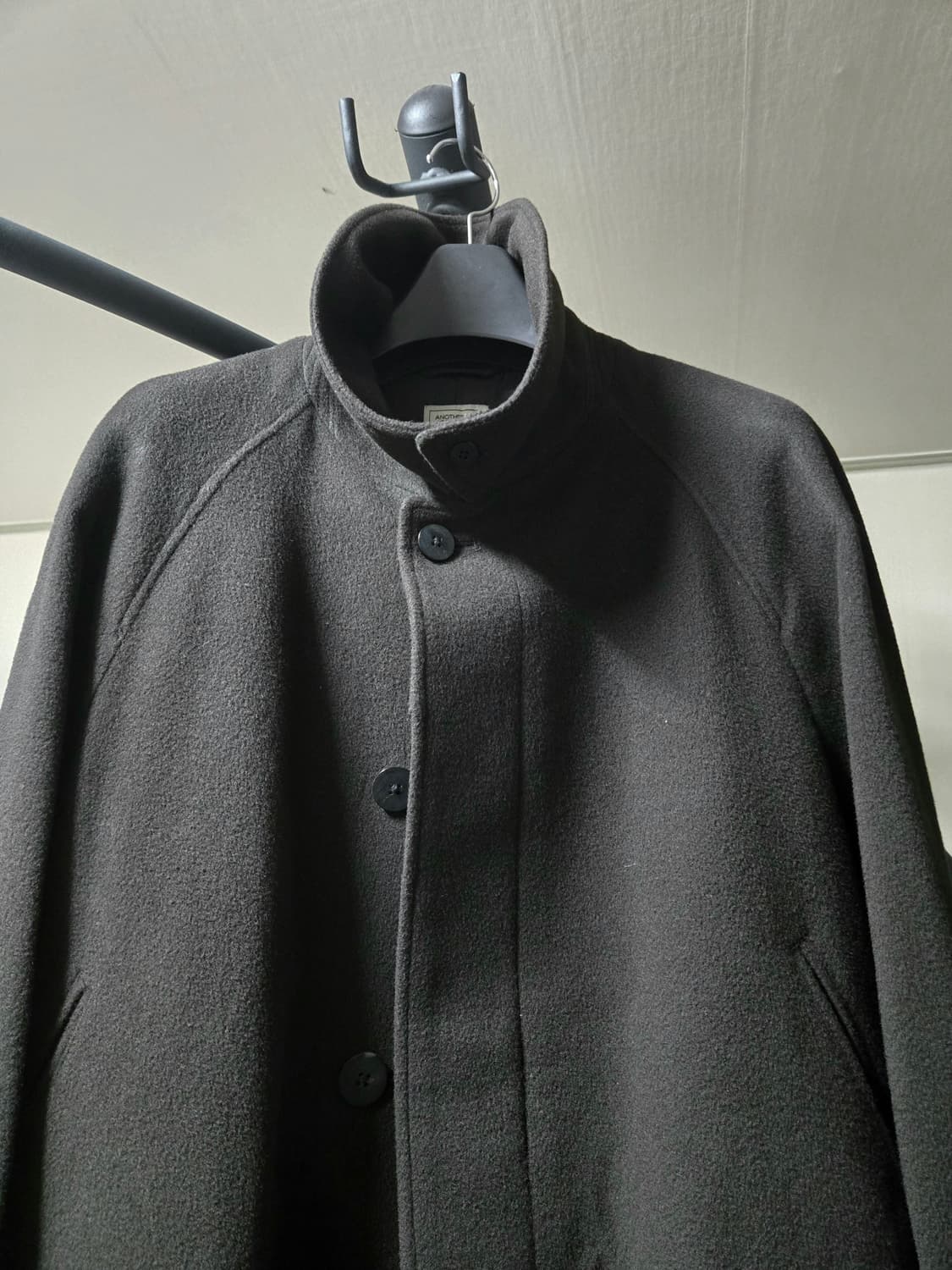 어나더오피스 차콜브라운 앰플 발마칸 캐시미어 코트 3사이즈 105 110 상품이미지6