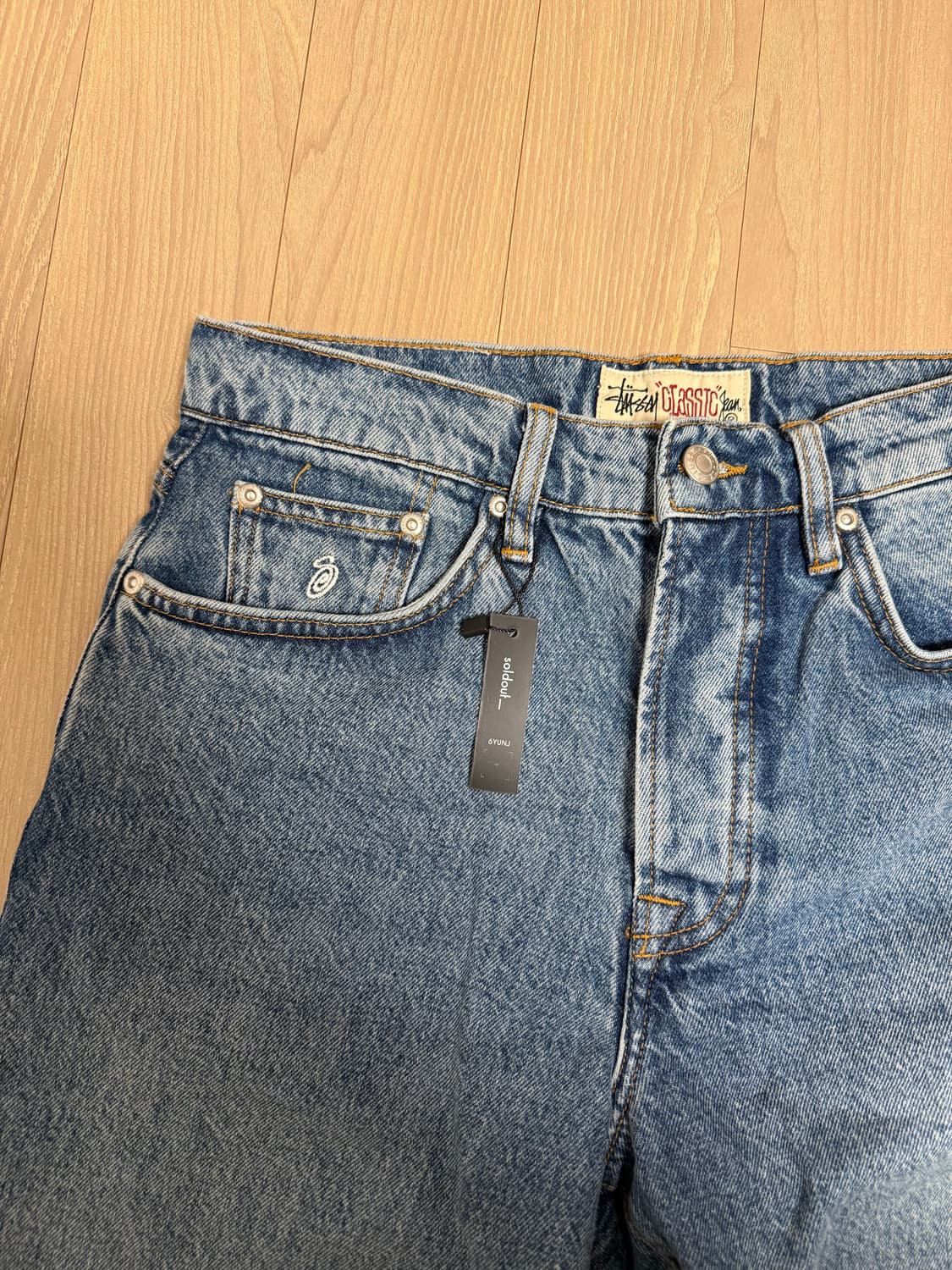스투시 클래식 진 데님 워시드 블루 30 상품이미지3
