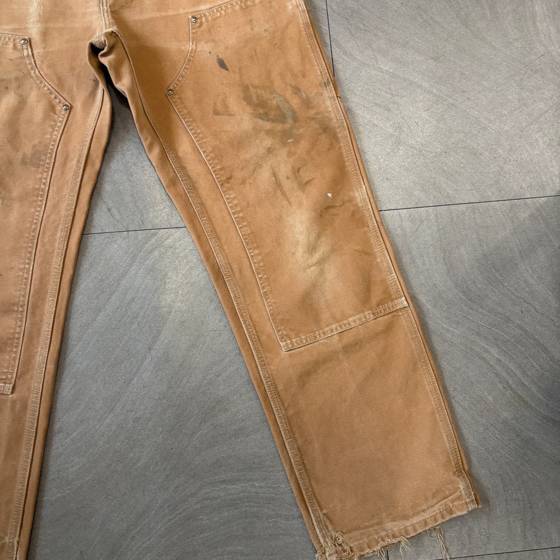 칼하트 정품 오리지널 브라운 더블니 팬츠 바지 상품이미지4