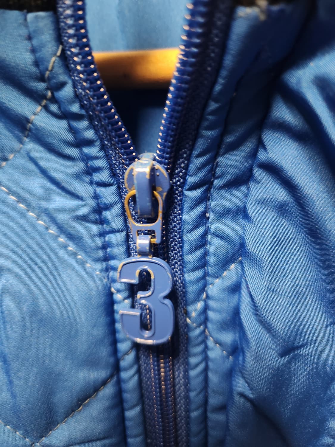 아디다스 JR 블루 누빔 패티드 점퍼 (신장165용) 상품이미지4