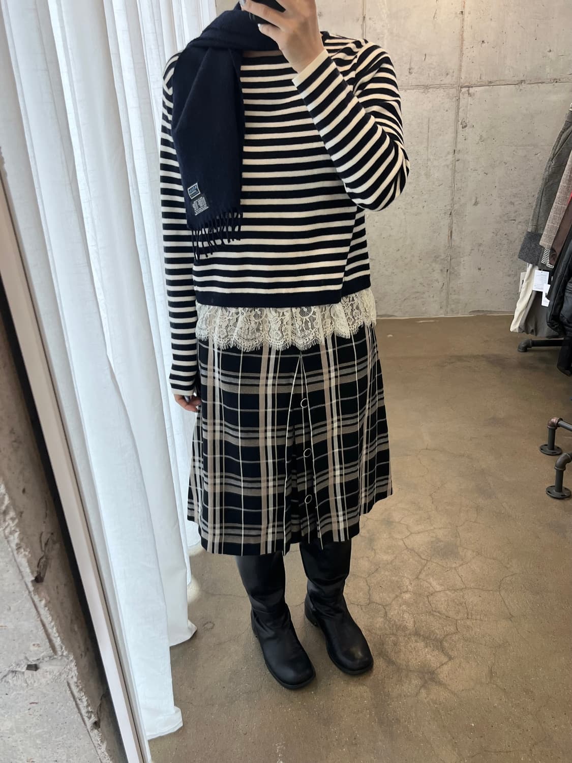 MCRITCHIE 캐시미어 머플러 made in SCOTLAND 상품이미지6