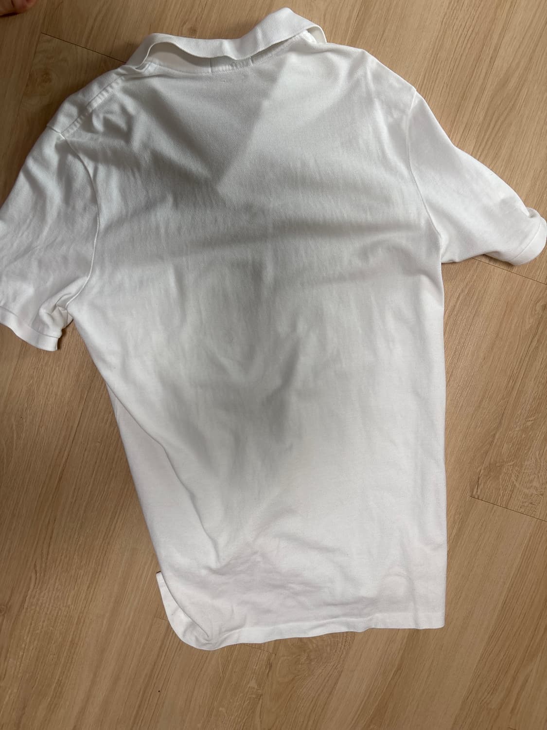 폴로 카라 흰색티  상품이미지4