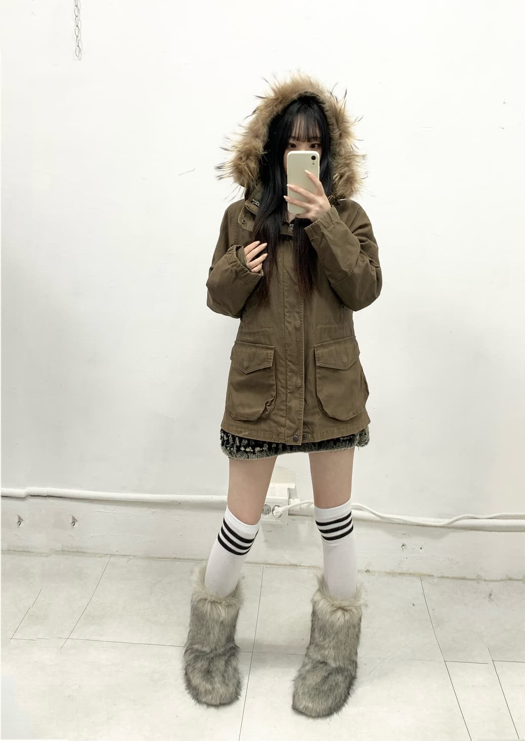 [SHIPS] 쉽스 울프죠 리버시블 투웨이 야상 자켓 상품이미지2