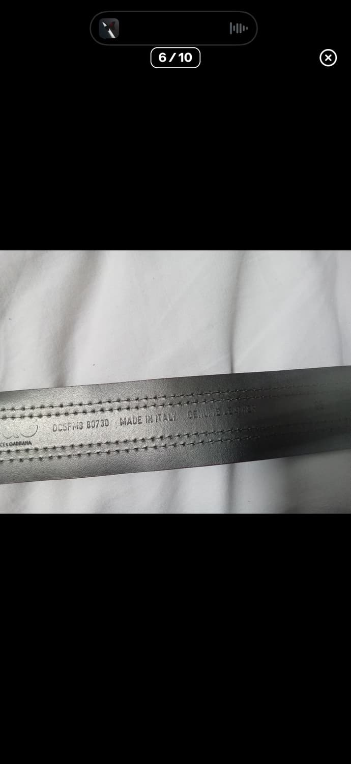 돌체앤가바나 황동 레더 벨트 상품이미지5