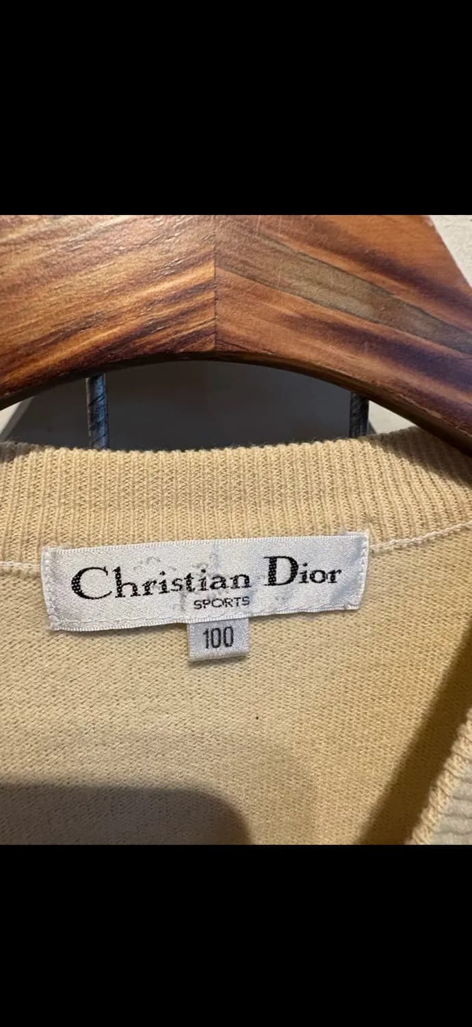 크리스찬 디올 스포츠 빅 자수로고 아이보리 모 소재 니트 H1328 상품이미지5