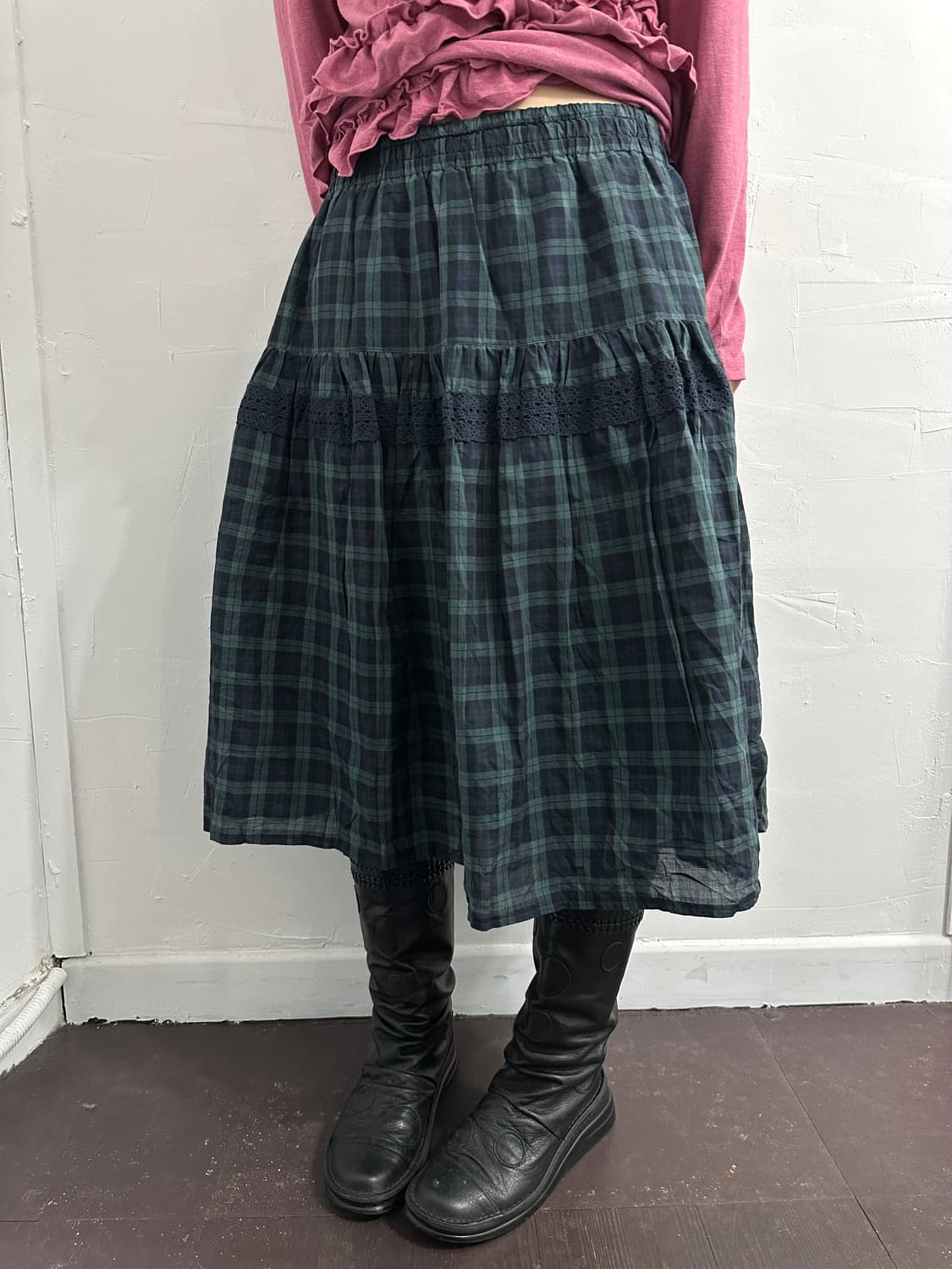 check mori skirt 상품이미지3