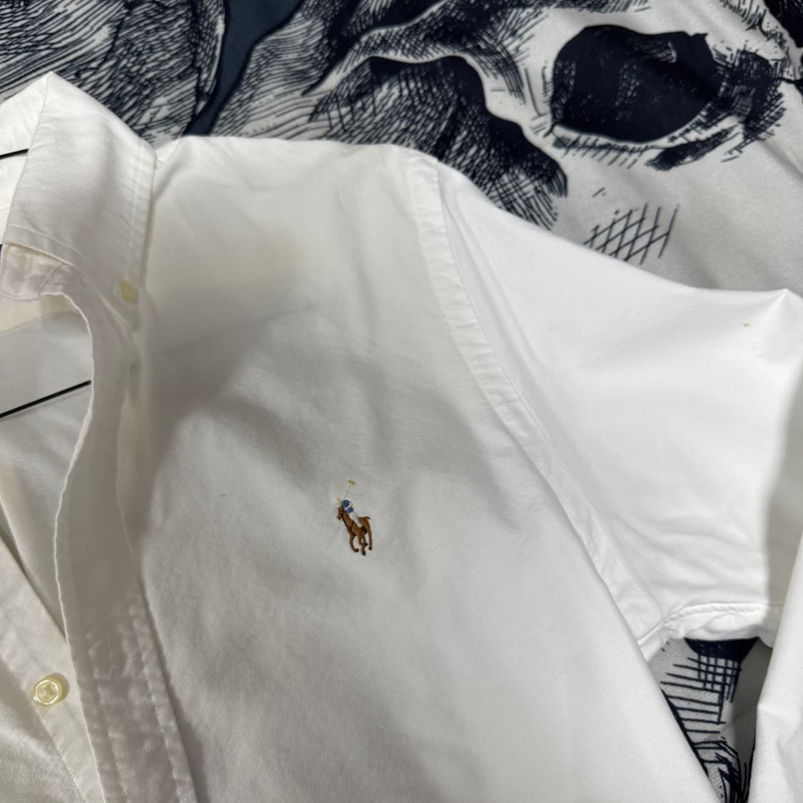 폴로 화이트  셔츠 슬림핏 M사이즈  상품이미지3