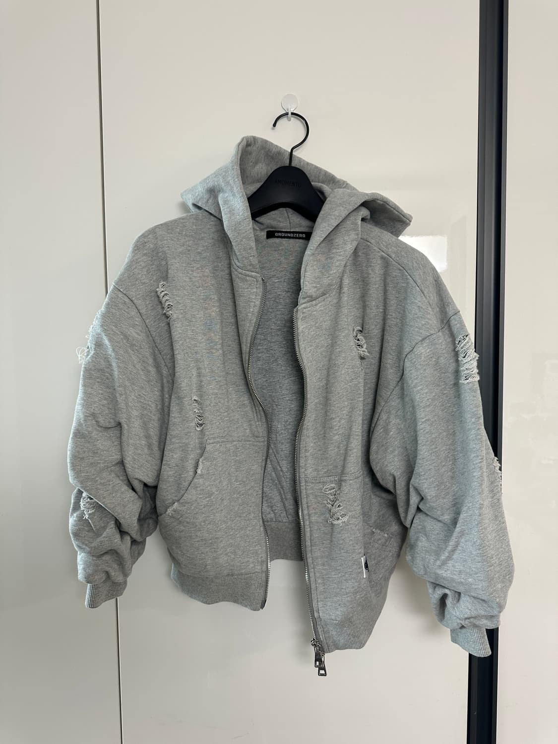 그라운드제로 데미지 후드집업 상품이미지1