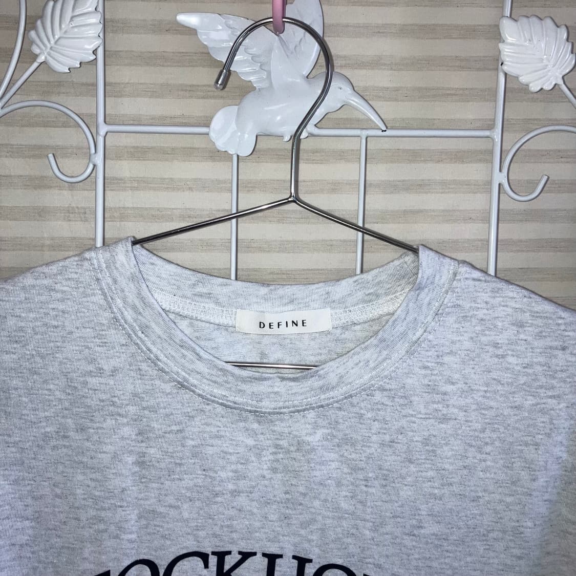 빈티지 멜란지 레터링 반팔 티셔츠 y2k 스트릿 갸루 펑키460  상품이미지4