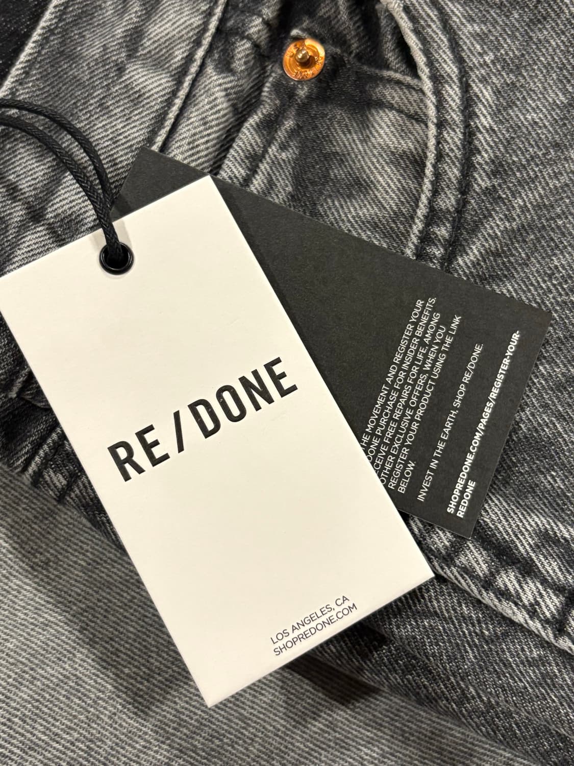 Re/Done Women 90s 하이라이즈 루즈 스모크  상품이미지4