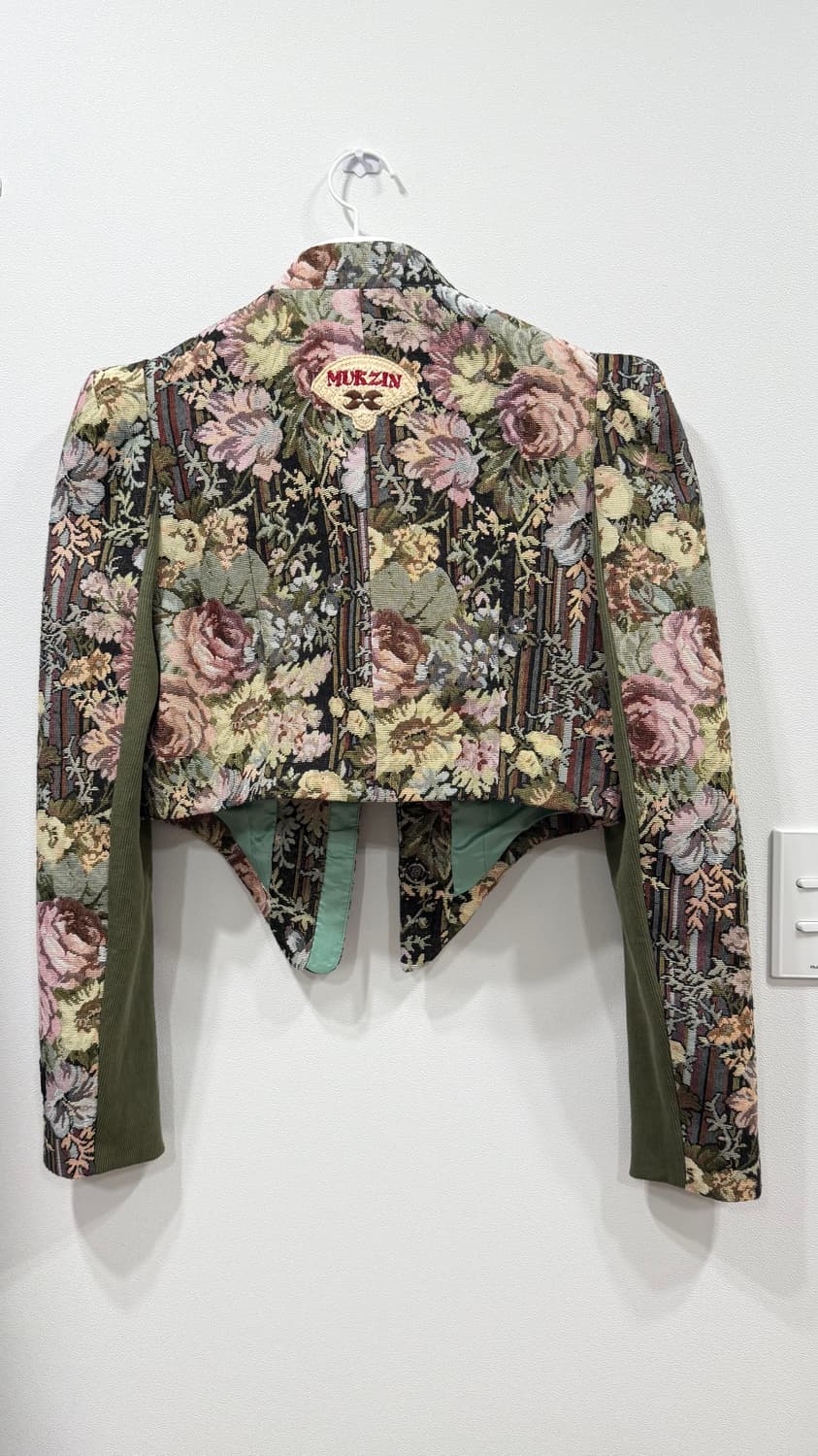 묵진 자카드 크롭 자켓 상품이미지2