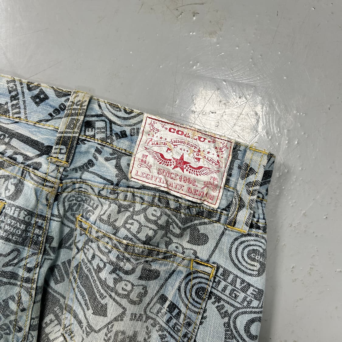 CO&LU 풀프린팅 데님 팬츠  상품이미지6