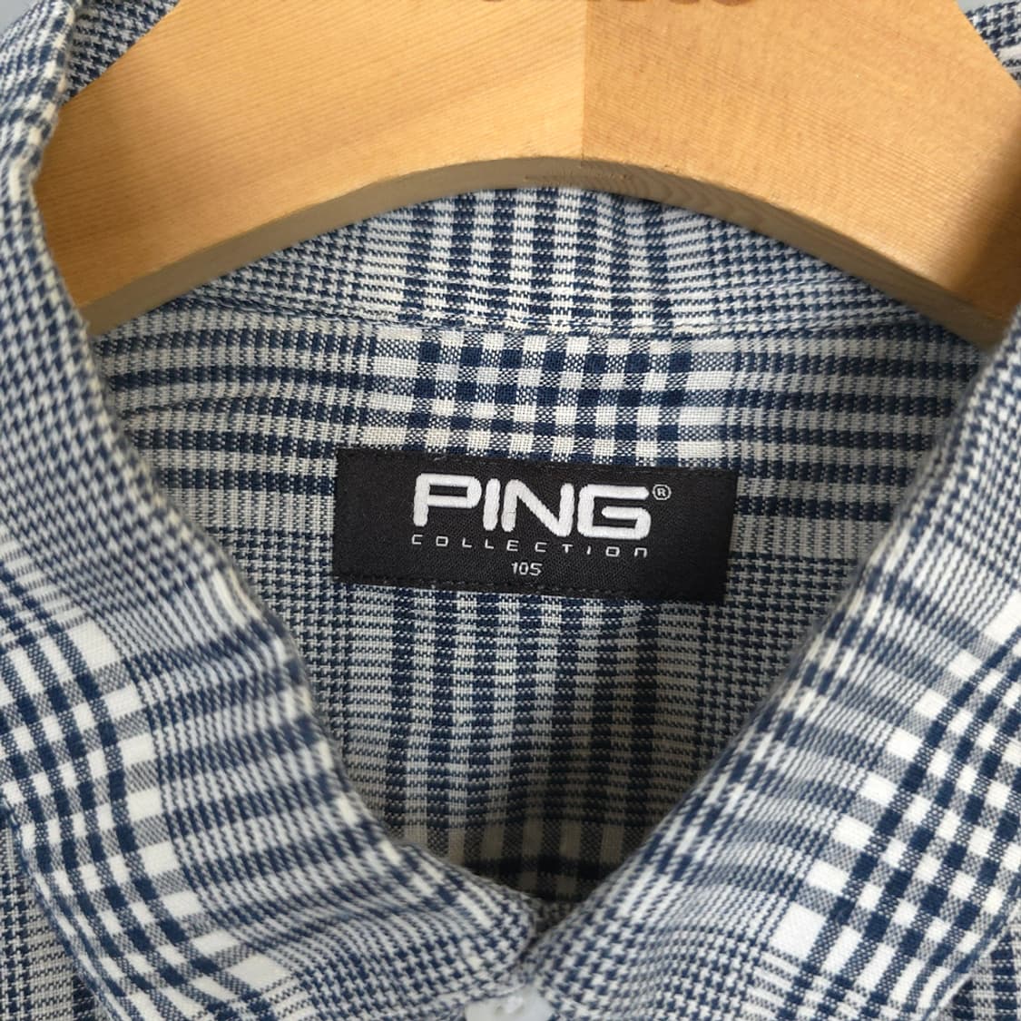 남성용 핑 PING 체크 반팔 셔츠 105 상품이미지5